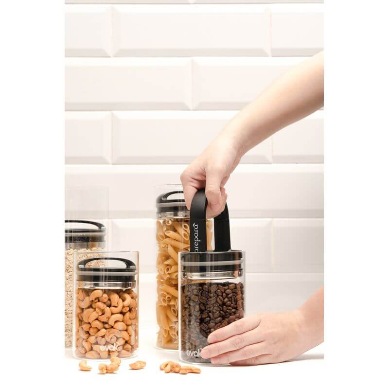 Prepara Evak Glass Container With Classic Black Handle Large - KITCHEN - Food Containers - Soko and Co