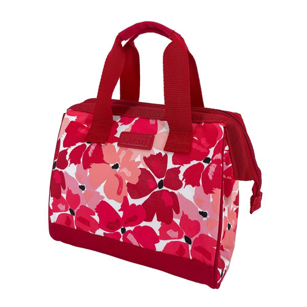 Sachi Insulated Lunch Bag Red Poppies - LIFESTYLE - Lunch - Soko and Co