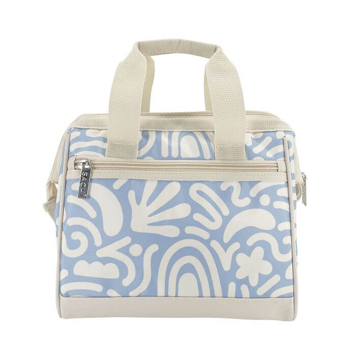 Sachi Insulated Lunch Bag Swirly Blue - LIFESTYLE - Lunch - Soko and Co