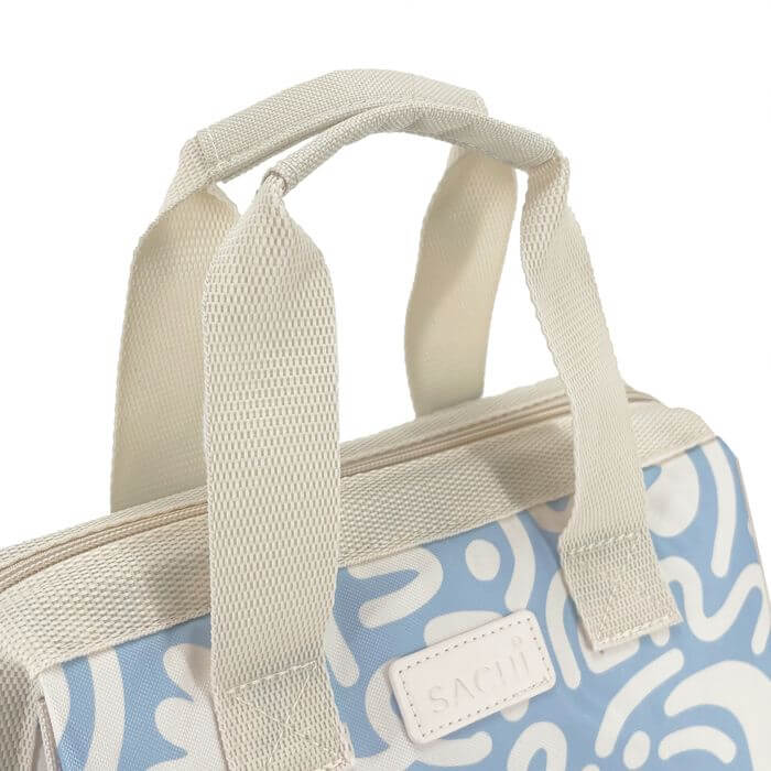 Sachi Insulated Lunch Bag Swirly Blue - LIFESTYLE - Lunch - Soko and Co