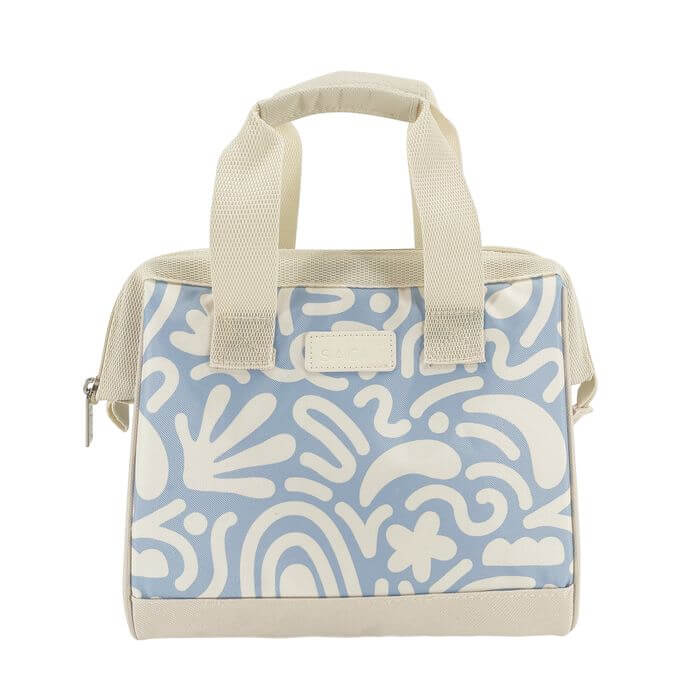 Sachi Insulated Lunch Bag Swirly Blue - LIFESTYLE - Lunch - Soko and Co