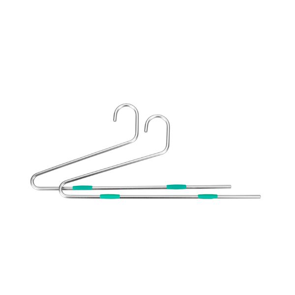 Set of 2 Trouser Hangers Aluminium - WARDROBE - Clothes Hangers - Soko and Co