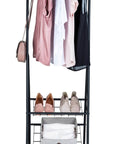 Shiva Mini 2 Shelf Clothes Rack Matte Black - WARDROBE - Garment Racks - Soko and Co