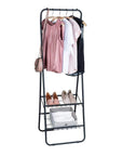 Shiva Mini 2 Shelf Clothes Rack Matte Black - WARDROBE - Garment Racks - Soko and Co