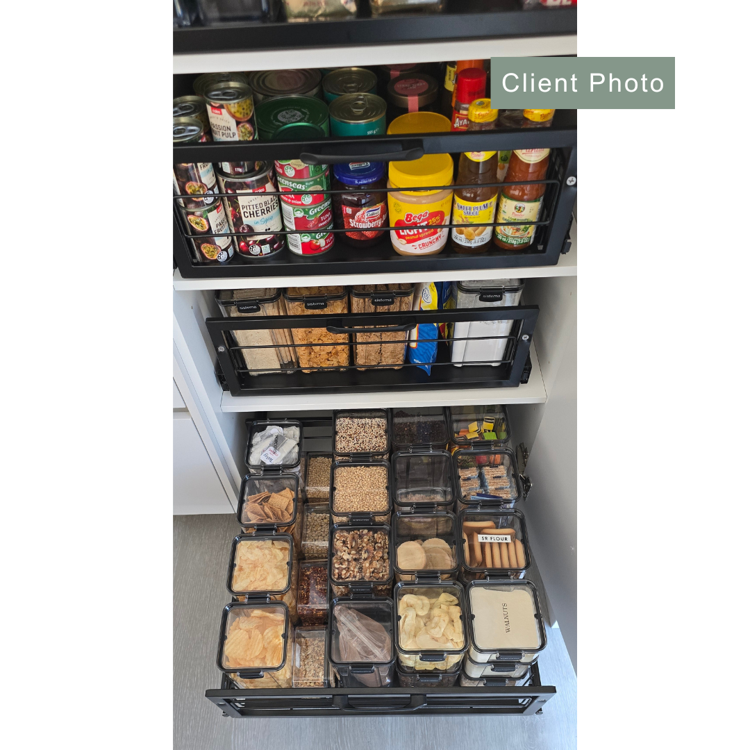 Small Pull Out Pantry Drawer White - KITCHEN - Shelves and Racks - Soko and Co