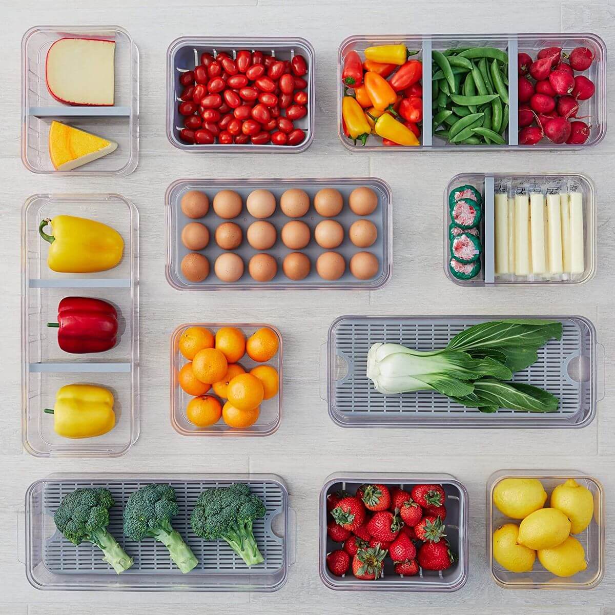 iDesign kitchen containers organising fresh produce