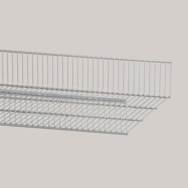 A Platinum Elfa Wire Shelf Basket