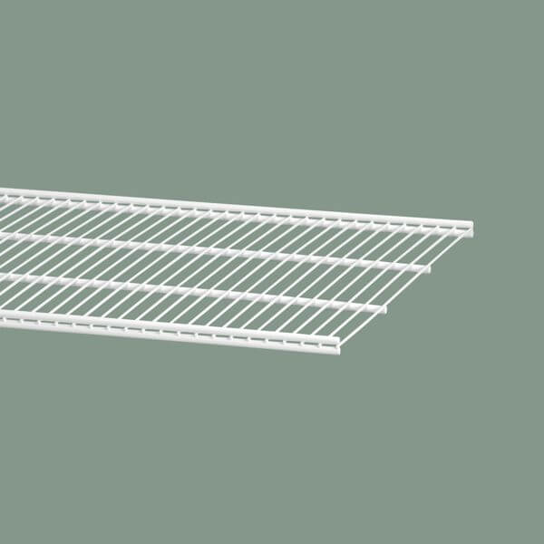 A White Elfa Wire Shelf