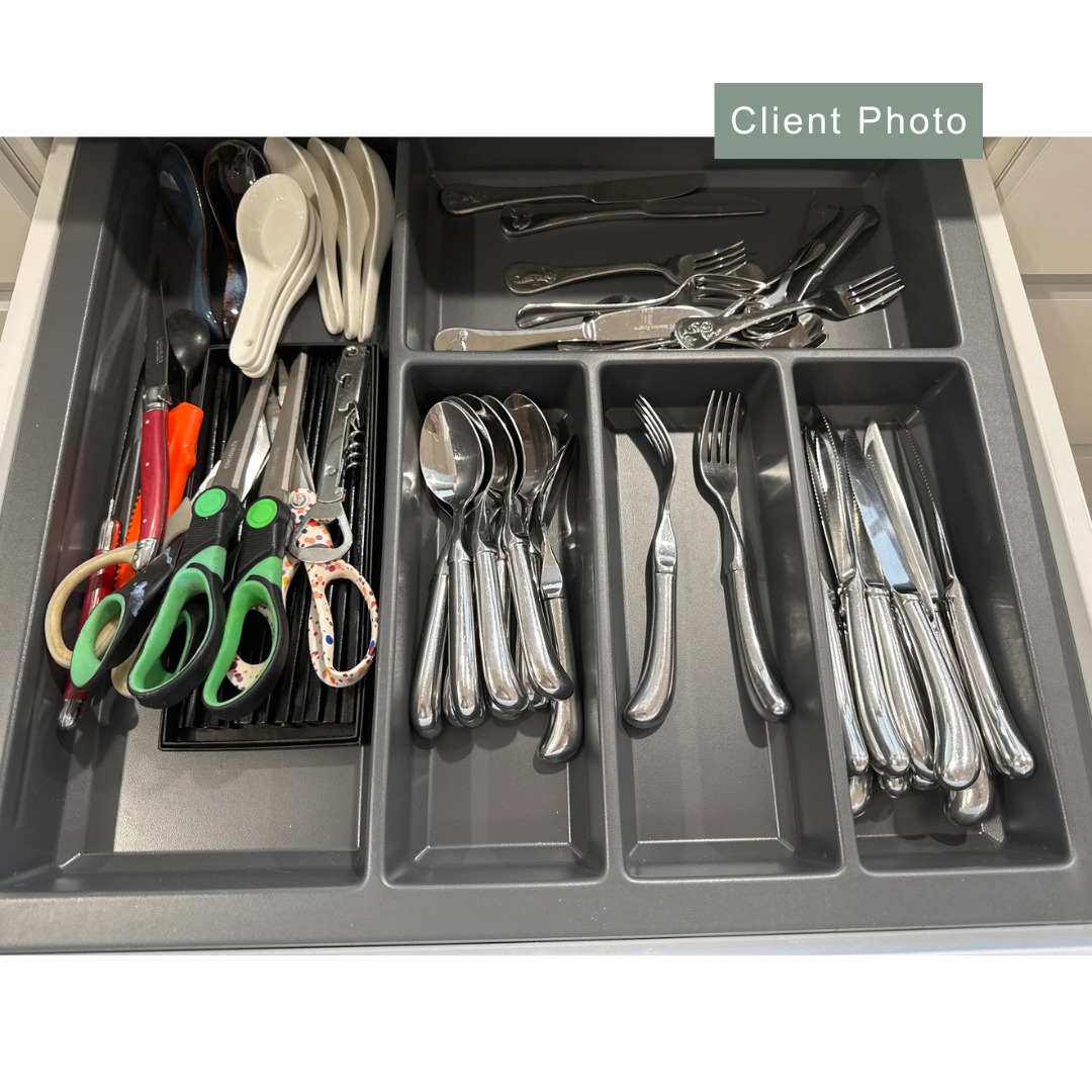 Soko Utensil Tray Grey 520 x 550mm - KITCHEN - Cutlery Trays - Soko and Co