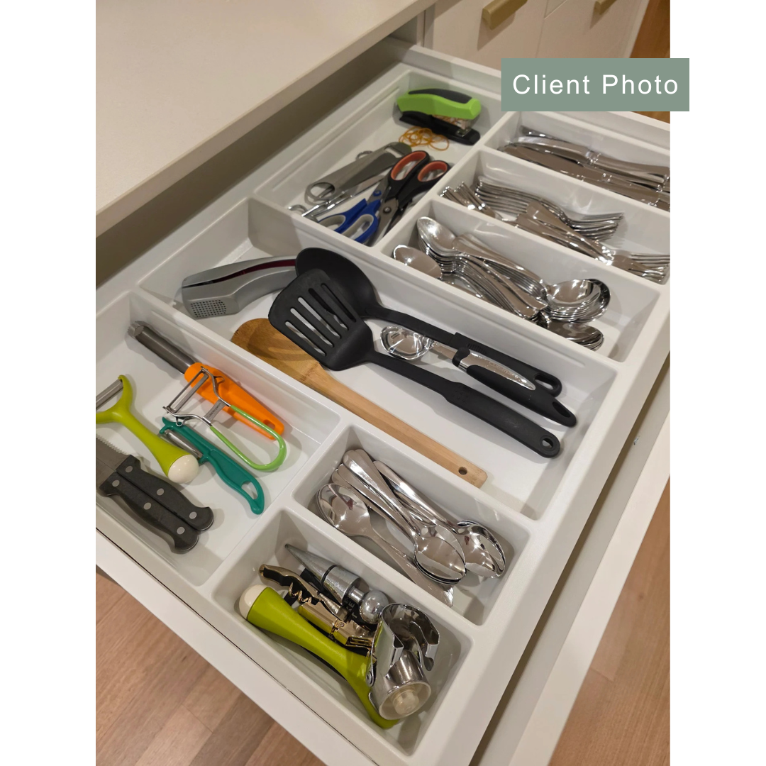 Soko Utensil Tray Grey 520 x 550mm - KITCHEN - Cutlery Trays - Soko and Co