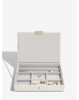 Stackers Classic Lidded Jewellery Box Oatmeal Linen - WARDROBE - Jewellery Storage - Soko and Co