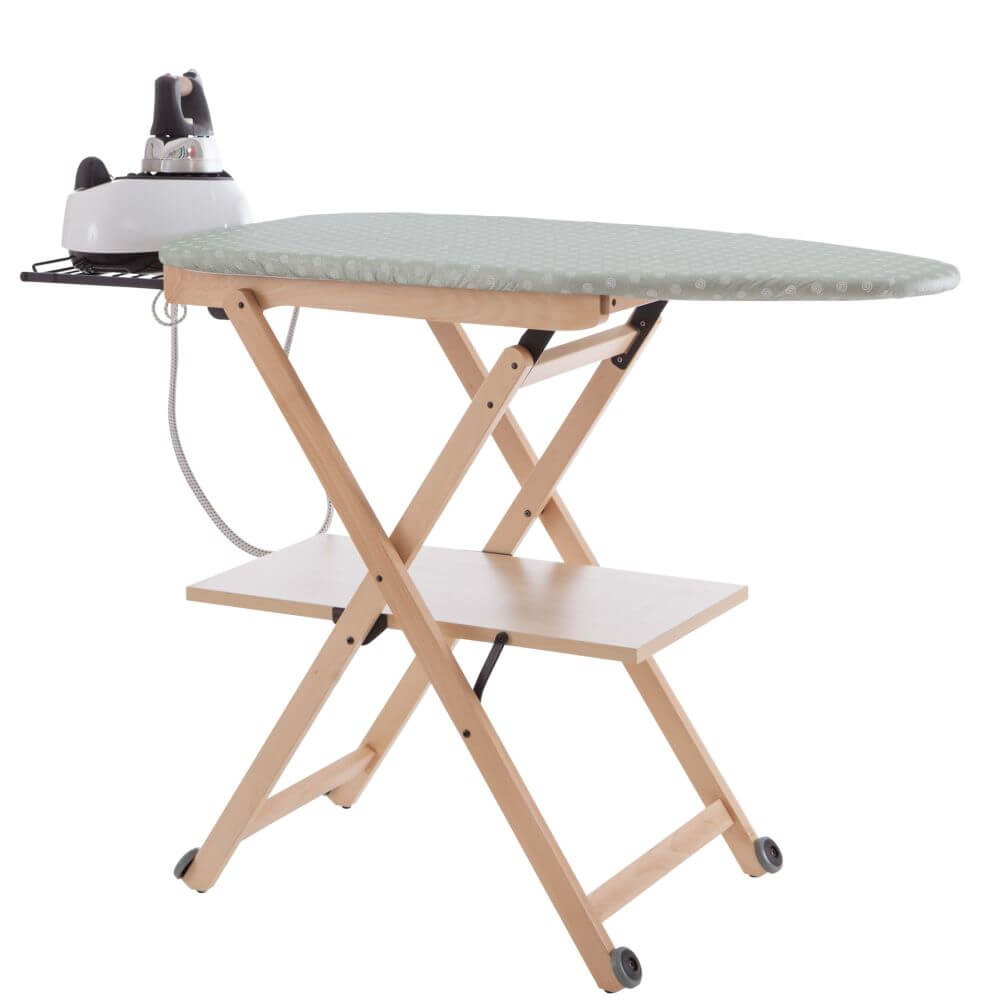 Stirocomodo Ironing Board On Wheels Natural - LAUNDRY - Ironing - Soko and Co