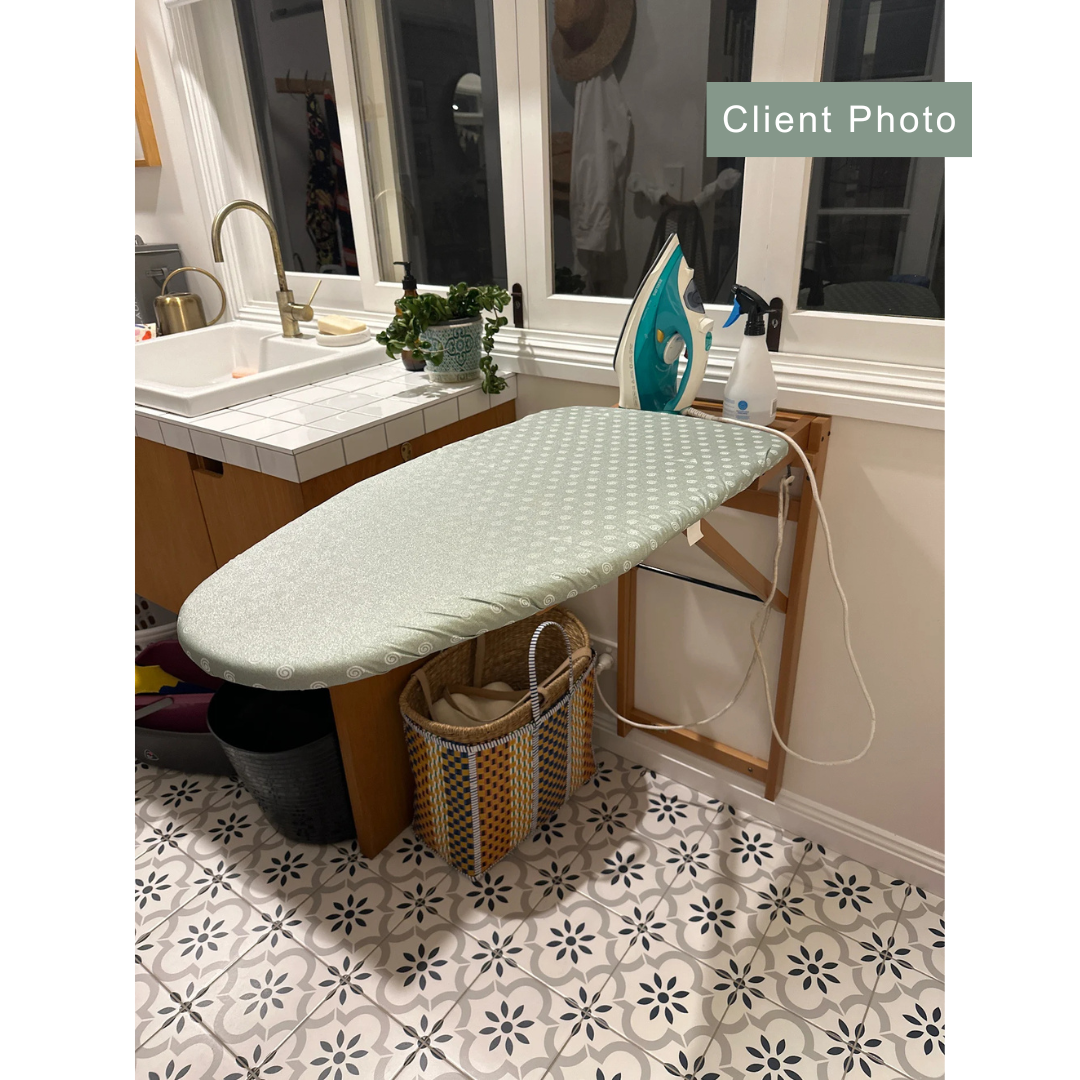 Stirojolly Wall Mounted Ironing Board Cherry Wood - LAUNDRY - Ironing - Soko and Co