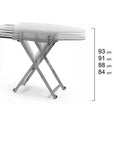 Stirolight Ironing Board on Wheels Cherry Wood - LAUNDRY - Ironing - Soko and Co