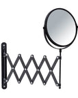 Telescopic Wall Mounted Cosmetic Mirror Black - BATHROOM - Mirrors - Soko and Co