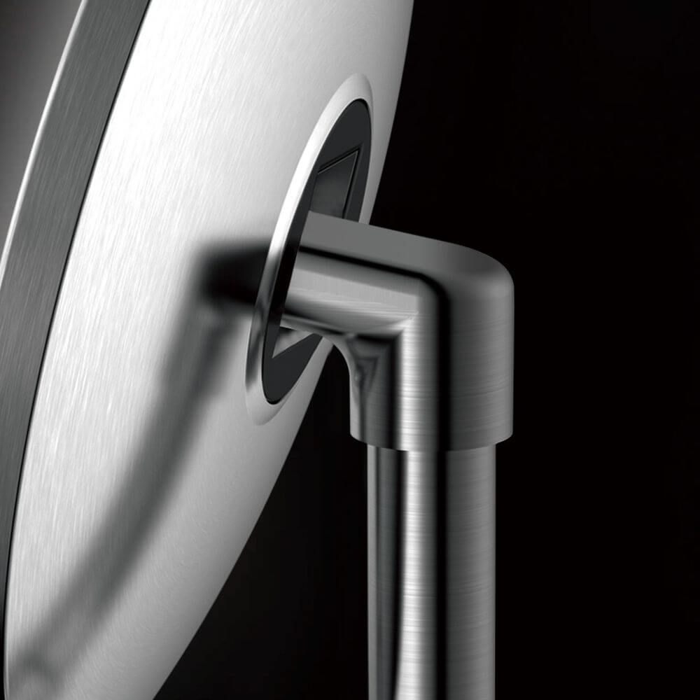 The Opal Freestanding LED 5x Magnified Mirror Black - BATHROOM - Mirrors - Soko and Co