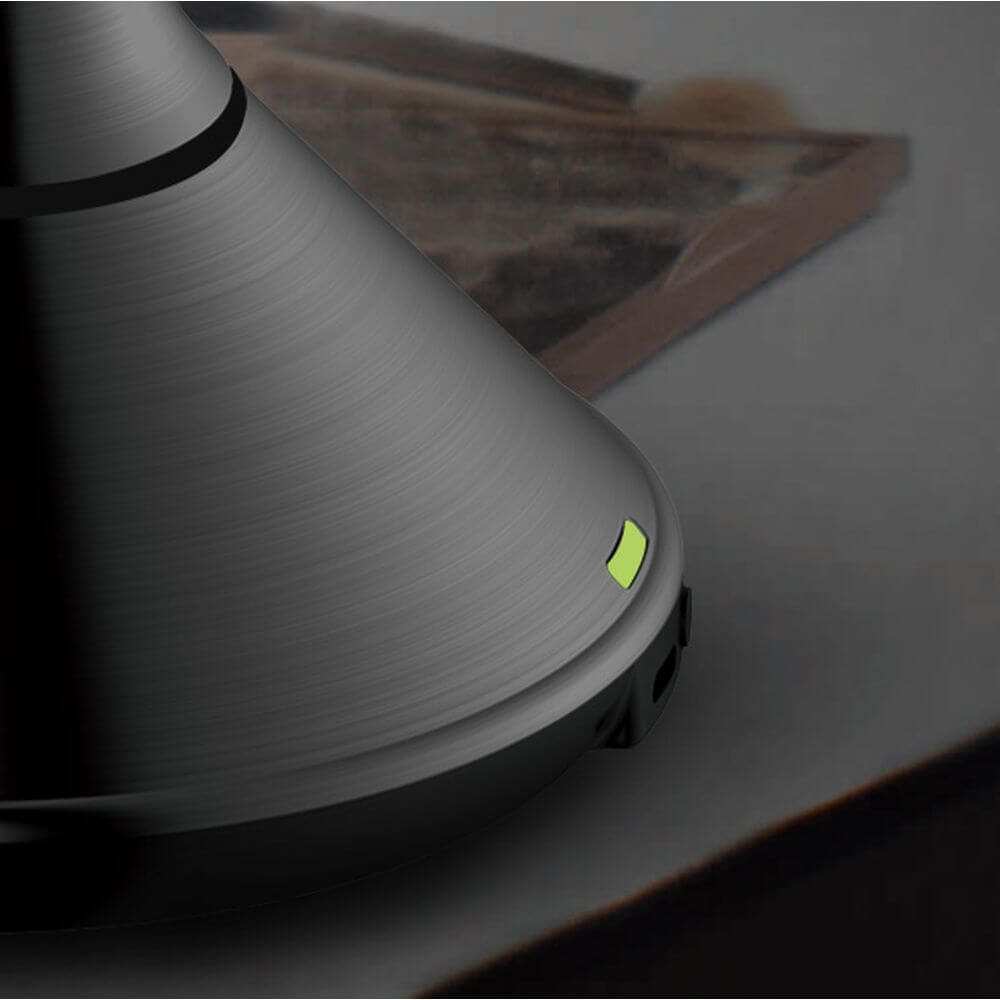 The Opal Freestanding LED 5x Magnified Mirror Gun Metal - BATHROOM - Mirrors - Soko and Co