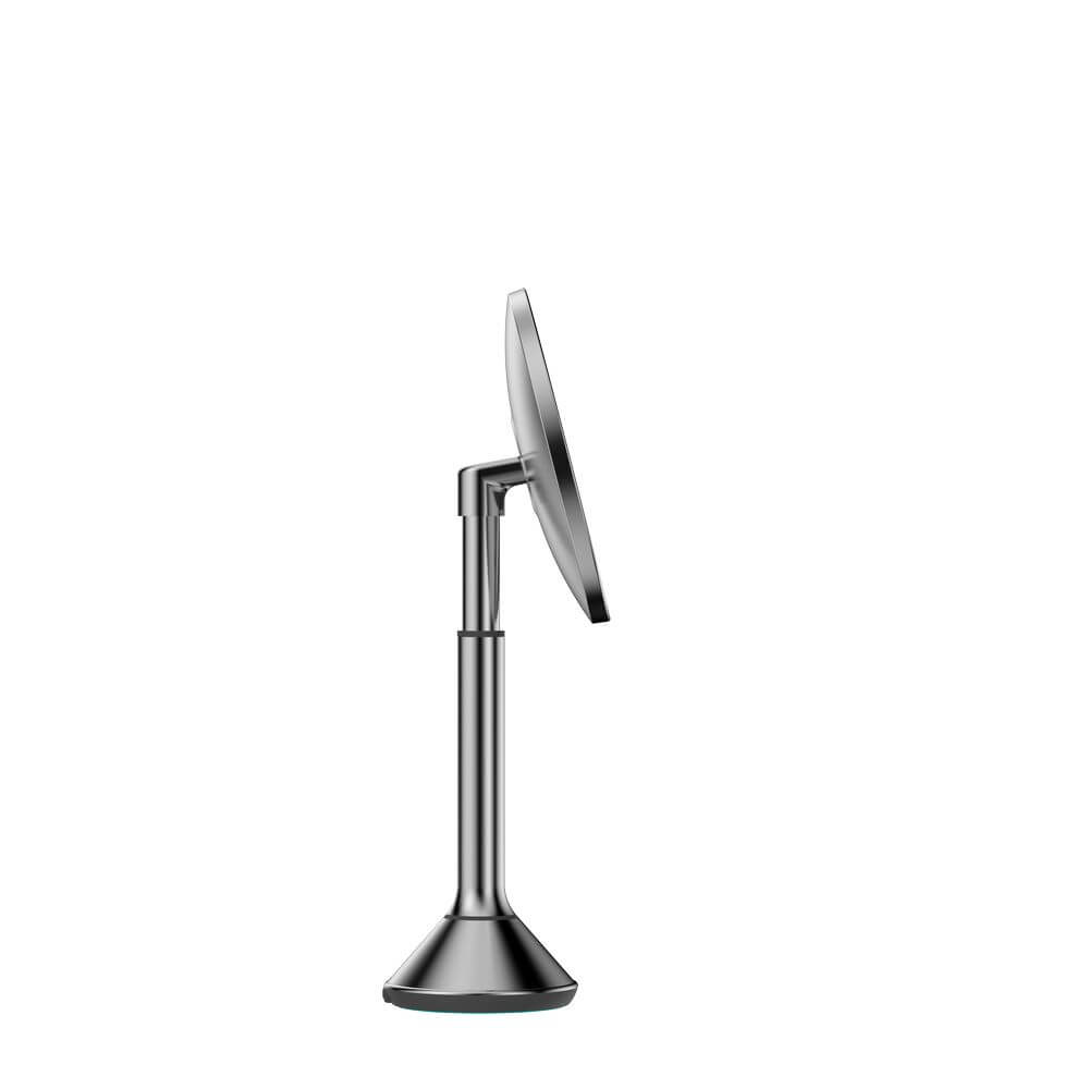 The Opal Freestanding LED 5x Magnified Mirror Gun Metal - BATHROOM - Mirrors - Soko and Co