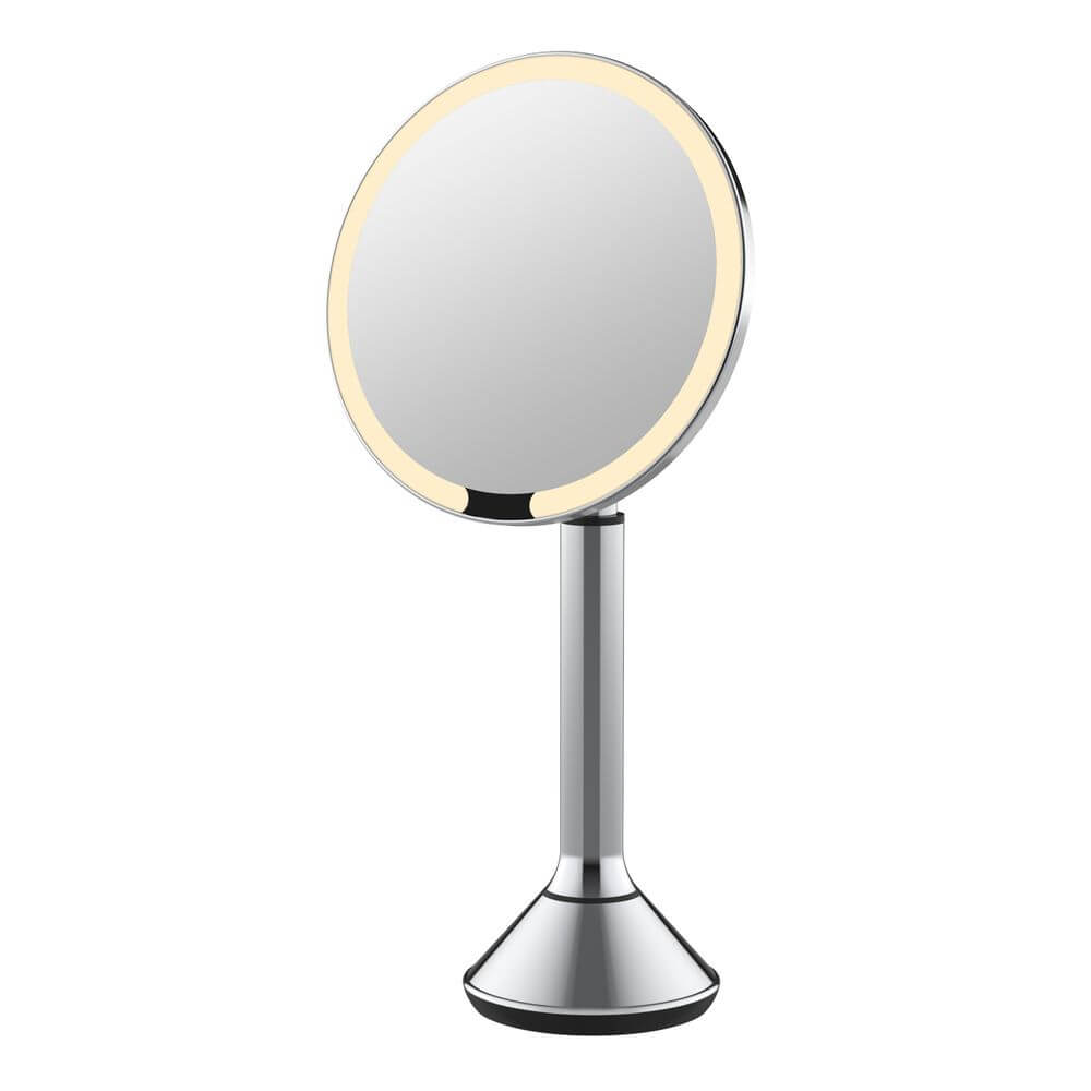 The Opal Freestanding LED 5x Magnified Mirror Gun Metal - BATHROOM - Mirrors - Soko and Co