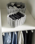 Tia Rectangular Woven Storage Basket Medium - HOME STORAGE - Baskets and Totes - Soko and Co