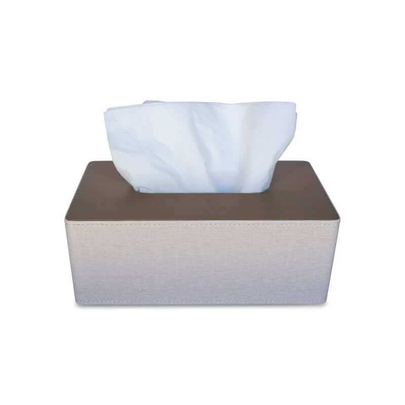 Timber Look Tissue Box Grey | Soko & Co