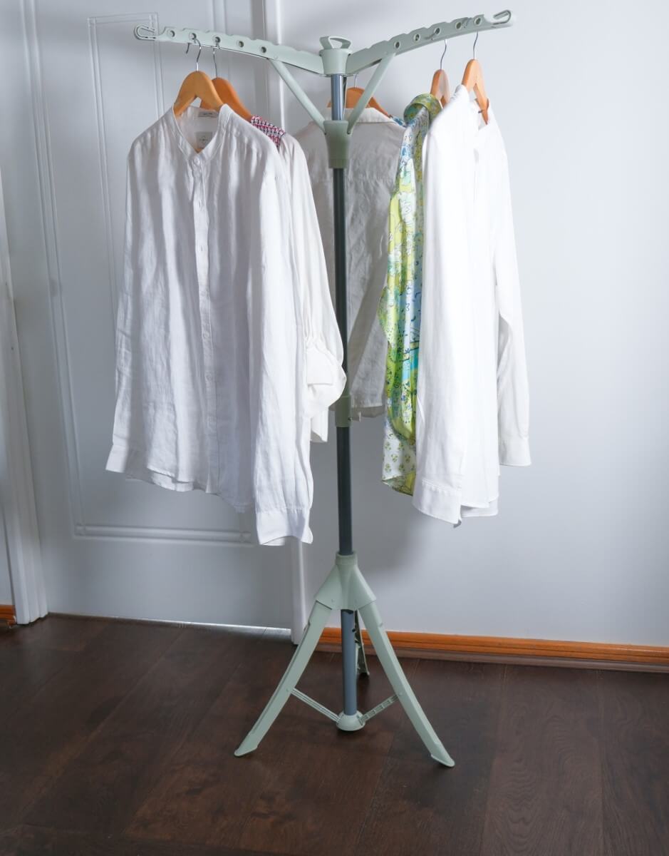 Tripod Clothes Airer Collapsible Sage Green - LAUNDRY - Airers - Soko and Co