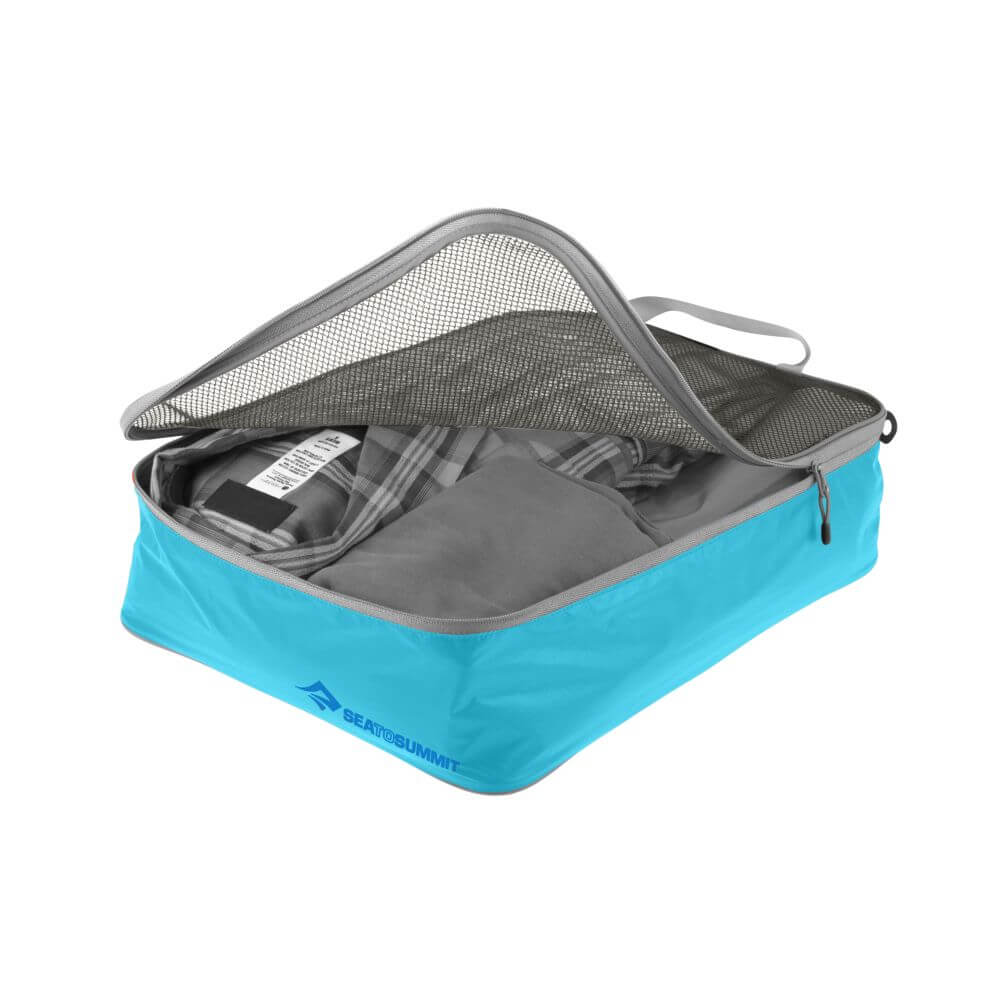 Ultra-Sil Medium Mesh Packing Cube Blue Atoll - LIFESTYLE - Travel and Outdoors - Soko and Co