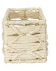 Vabriano Long Woven Storage Box Cream - HOME STORAGE - Baskets and Totes - Soko and Co