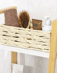 Vabriano Long Woven Storage Box Cream - HOME STORAGE - Baskets and Totes - Soko and Co