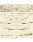 Vabriano Small Woven Storage Box Cream - HOME STORAGE - Baskets and Totes - Soko and Co