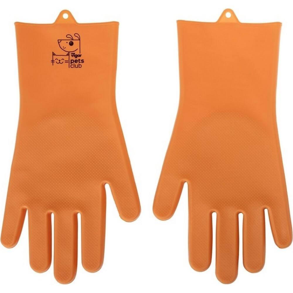 Vigar Pets Club Dog Washing Gloves 2 Pack Orange - LIFESTYLE - Pets - Soko and Co