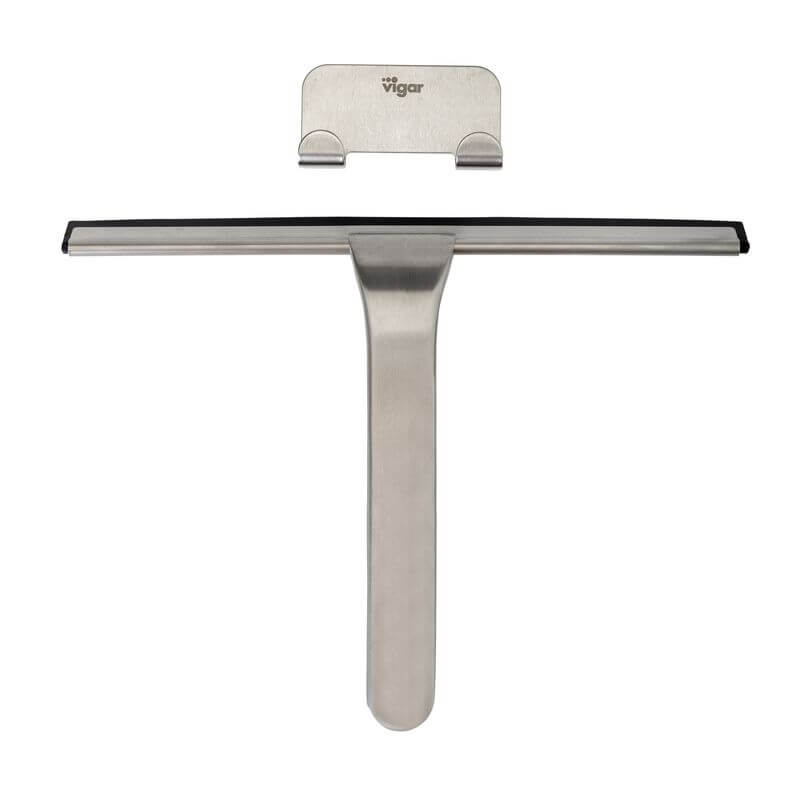 Vigar Zense Stainless Steel Squeegee with Hanger - BATHROOM - Accessories - Soko and Co