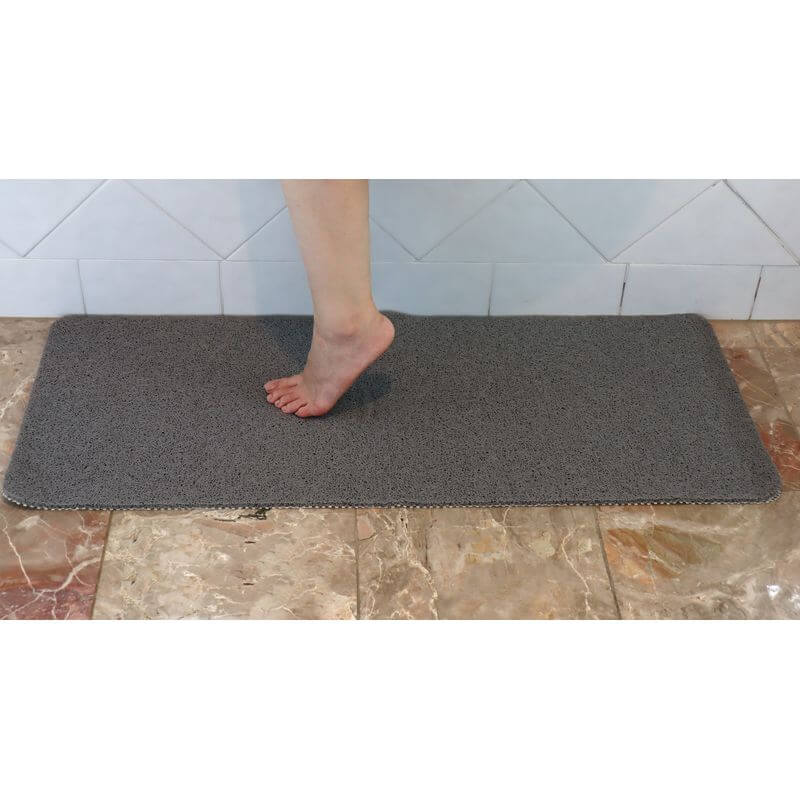 White Magic Non-slip Shower Mat Platinum