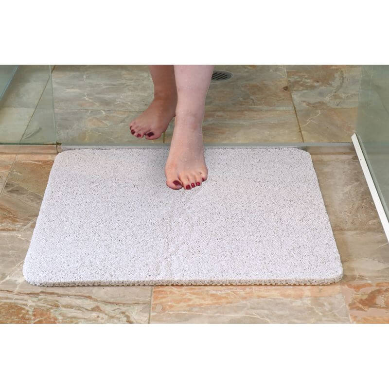 White Magic Non-slip Shower Mat Square Cream - BATHROOM - Safety - Soko and Co