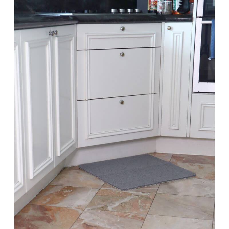 White Magic Non-slip Shower Mat Square Platinum - BATHROOM - Safety - Soko and Co