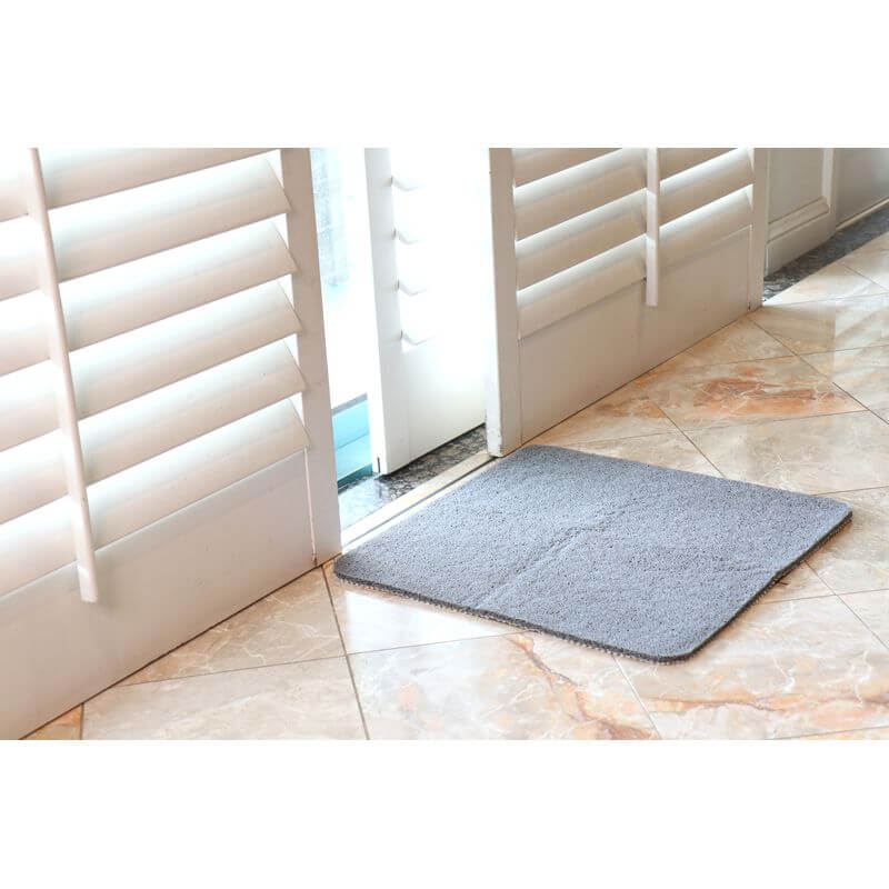 White Magic Non-slip Shower Mat Square Platinum - BATHROOM - Safety - Soko and Co