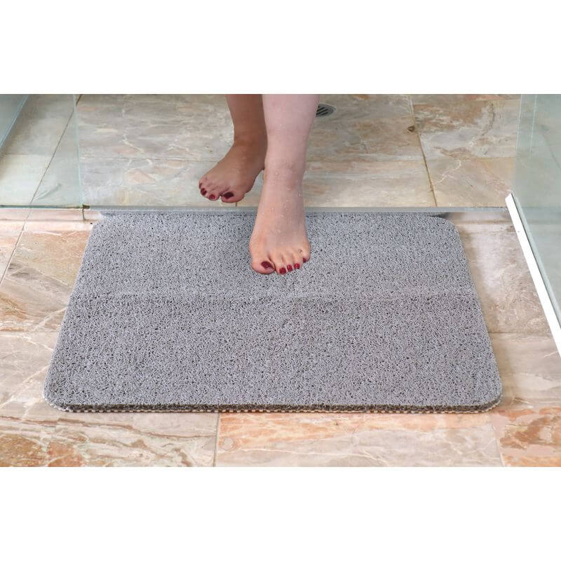 White Magic Non-slip Shower Mat Square Platinum - BATHROOM - Safety - Soko and Co