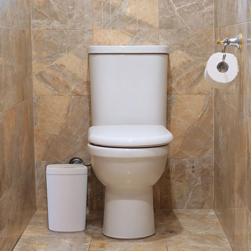 White Magic Smart Bathroom Bin White - BATHROOM - Bins - Soko and Co