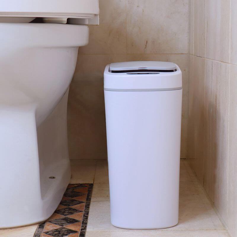 White Magic Smart Bathroom Bin White - BATHROOM - Bins - Soko and Co