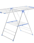 Wide 28 Rail Stainless Steel A-Frame Clothes Airer & Bonus Hangers - LAUNDRY - Airers - Soko and Co