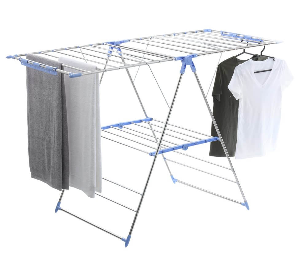 Wide 28 Rail Stainless Steel A-Frame Clothes Airer & Bonus Hangers - LAUNDRY - Airers - Soko and Co