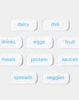 Youcopia Restickable Fridge Labels 10 Pack - KITCHEN - Pantry Labels - Soko and Co