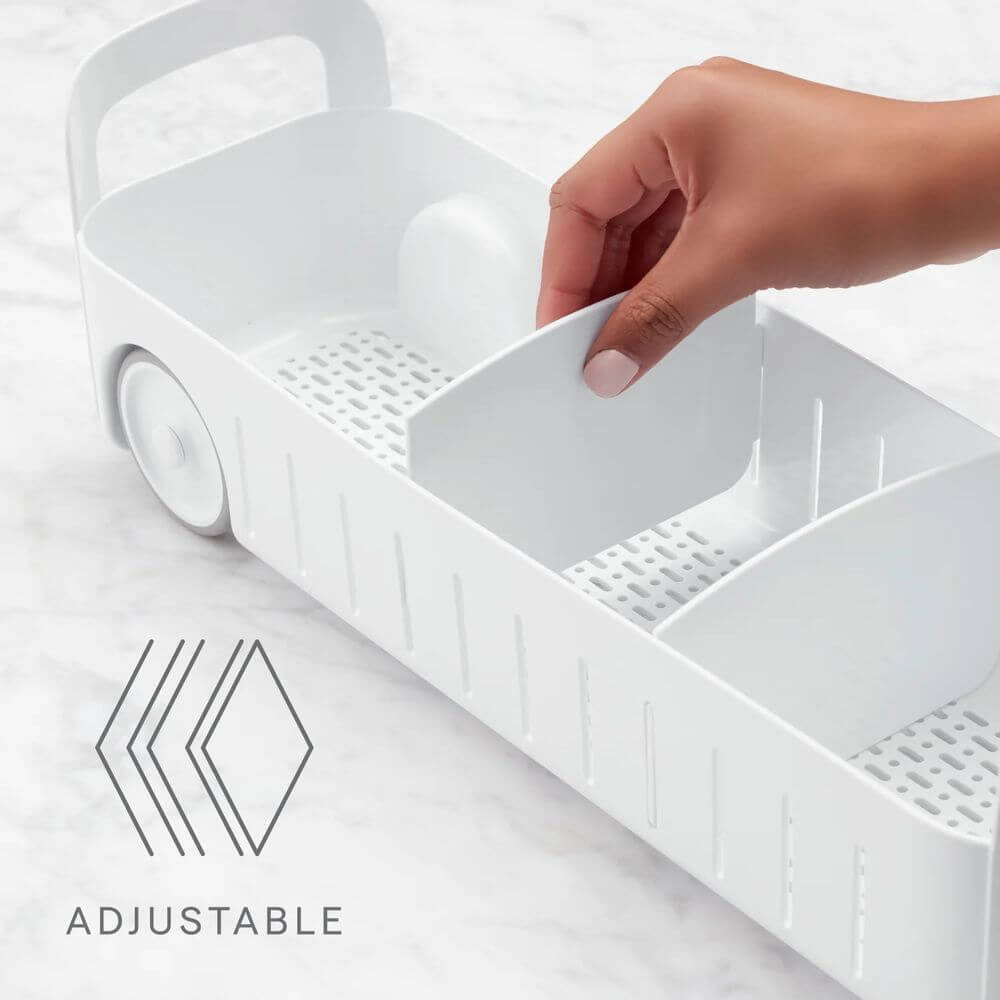 Youcopia RollOut Small Under Sink Caddy White - KITCHEN - Organising Containers - Soko and Co