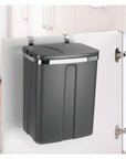 12L Over Cabinet Door Kitchen Rubbish Bin Grey - KITCHEN - Bins - Soko and Co