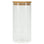 1.25L Round Glass Pantry Container with Bamboo Lid - KITCHEN - Food Containers - Soko and Co