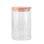 1L Round Glass Pantry Container with Bamboo Lid - KITCHEN - Food Containers - Soko and Co