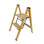 2 Step Aluminium Wood Grain Step Ladder - LAUNDRY - Ladders - Soko and Co