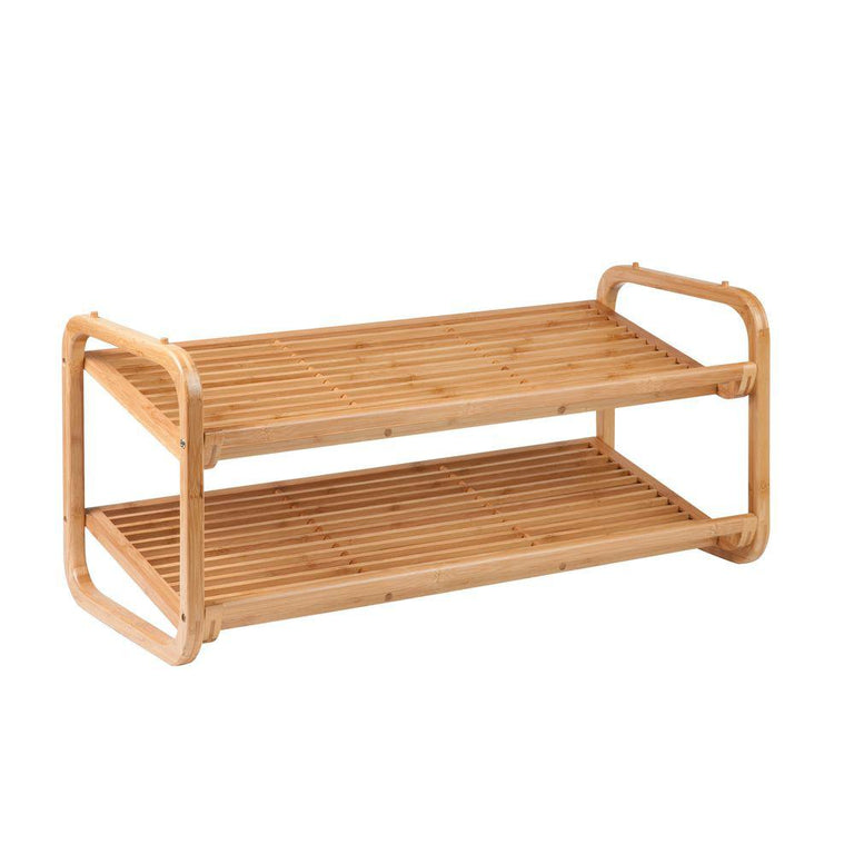 2 Tier Bamboo Shoe Rack | Soko & Co