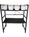 2 Tier Expandable Shelving Unit Matte Black - HOME STORAGE - Shelves and Cabinets - Soko and Co