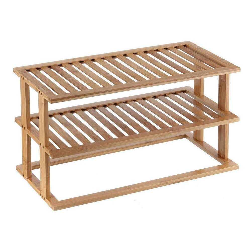 2 Tier Rectangular Bamboo Pantry Shelf - KITCHEN - Shelves and Racks - Soko and Co